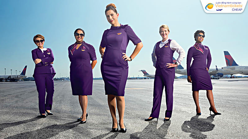 đội ngũ và đường bay của hãng Delta Airlines