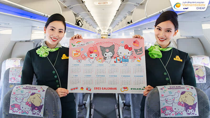 vé máy bay Eva Air từ Đà Nẵng