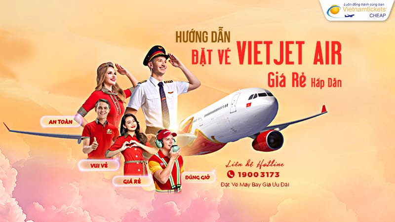 hướng dẫn đặt vé Vietjet Air giá rẻ
