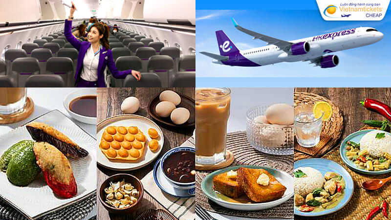 dịch vụ suất ăn hãng bay HK Express