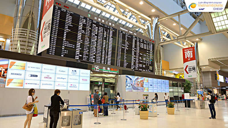 sân bay quốc tế Narita trung tâm hoạt động chính của Japan Airlines