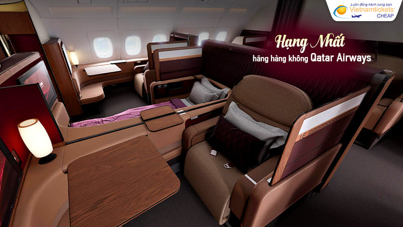 vé hạng Nhất Qatar Airways