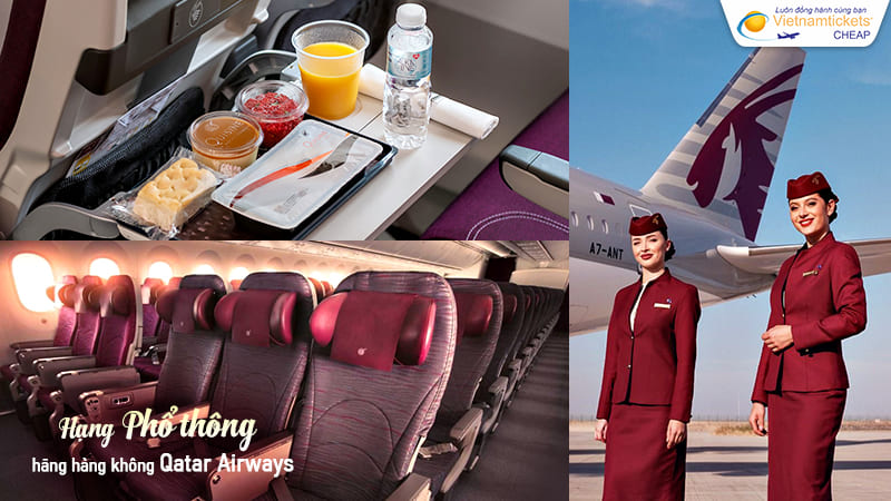 vé hạng Phổ thông Qatar Airways