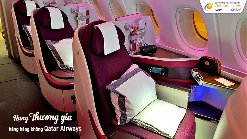 vé hạng Thương gia Qatar Airways