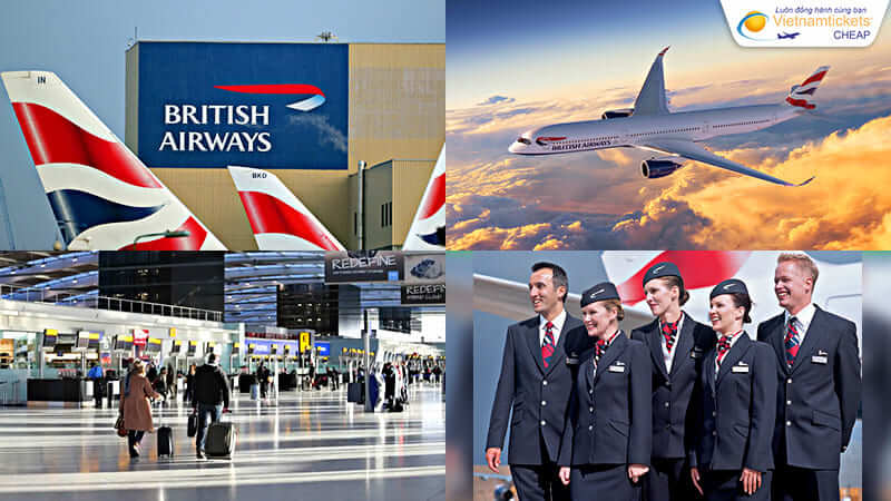 trải nghiệm vé máy bay đi Anh hãng British Airways giá vé hấp dẫn