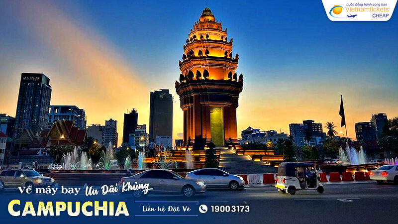 bay từ Việt Nam sang Campuchia mất bao lâu?