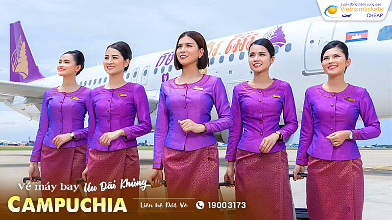 các hãng hàng không phục vụ chuyến bay đi Campuchia