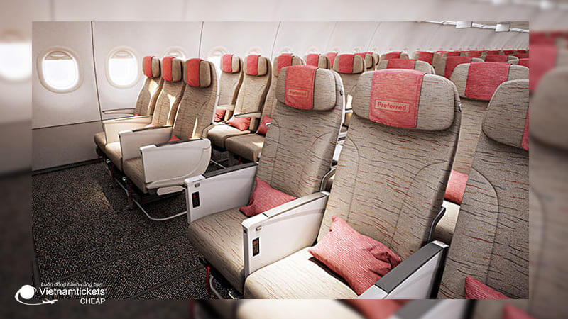 ghế Phổ Thông vé máy bay đi Hàn hãng Asiana Airlines