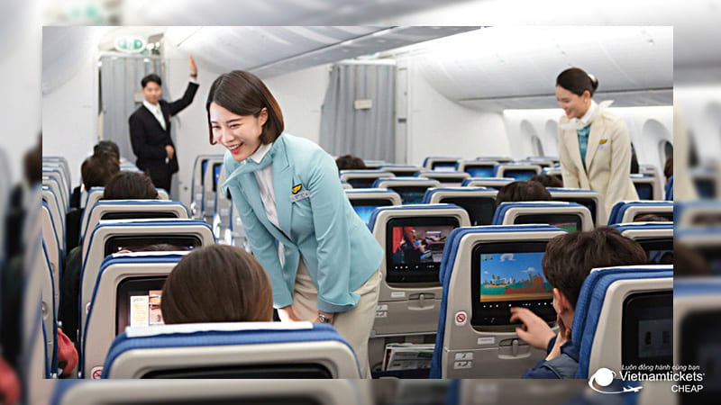 hoàn đổi vé máy bay đi Hàn hãng Korean Air