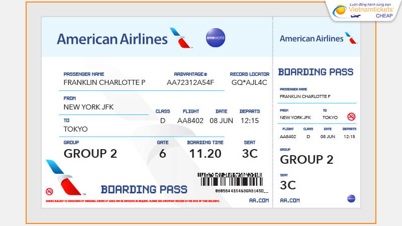 cách săn vé đi Mỹ hãng American Airlines giá rẻ