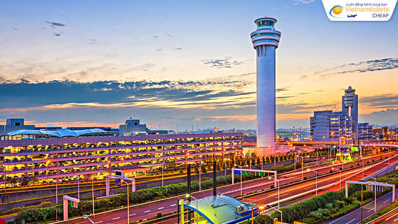 sân bay Haneda Tokyo điểm quá cảnh đi Mỹ Delta Airlines
