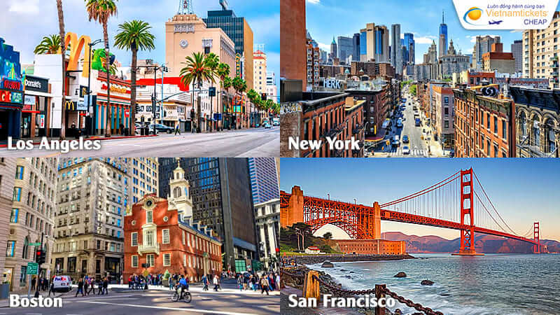 những điểm đến khi mua vé đi Mỹ Japan Airlines