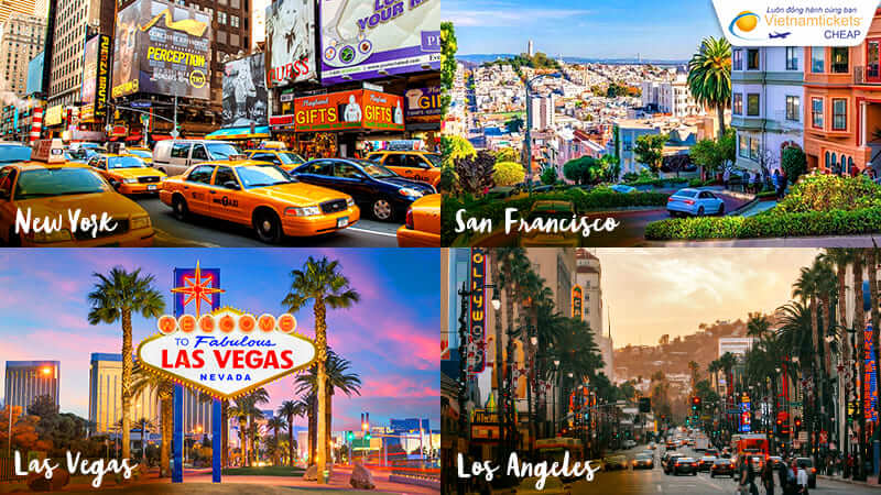 điểm đến tại Mỹ của hãng Korean Air