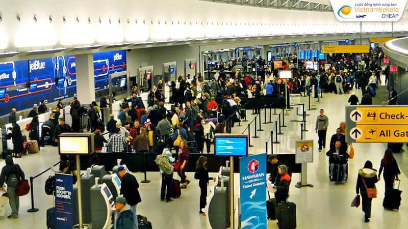 sân bay hạ cánh của Korean Air đến Mỹ