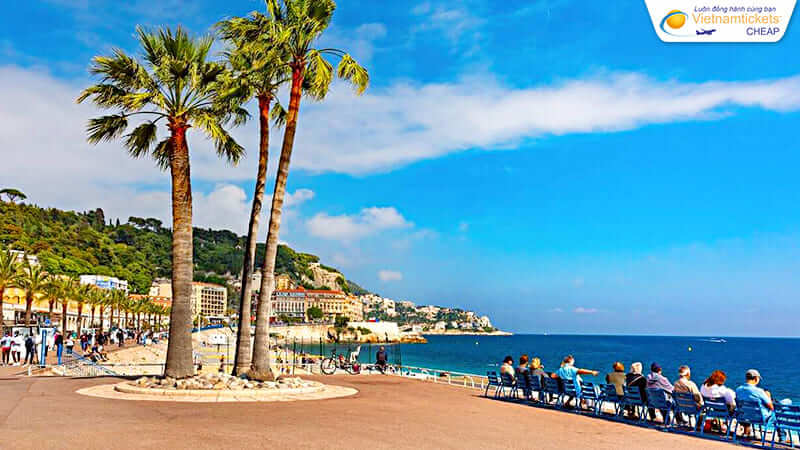 vé đi Pháp đến khám phá Promenade des Anglais