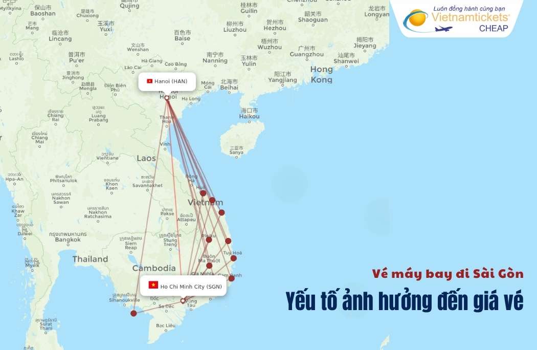 Yếu tố ảnh hưởng đến vé đi Sài Gòn