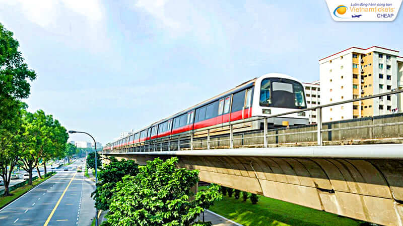 tàu điện MRT tại Singapore
