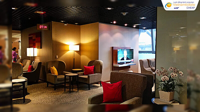 phòng chờ sân bay Suvarnabhumi của Thai Airways