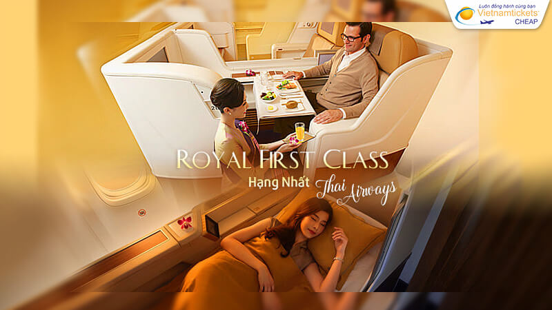 vé hạng Nhất hãng Thai Airways 