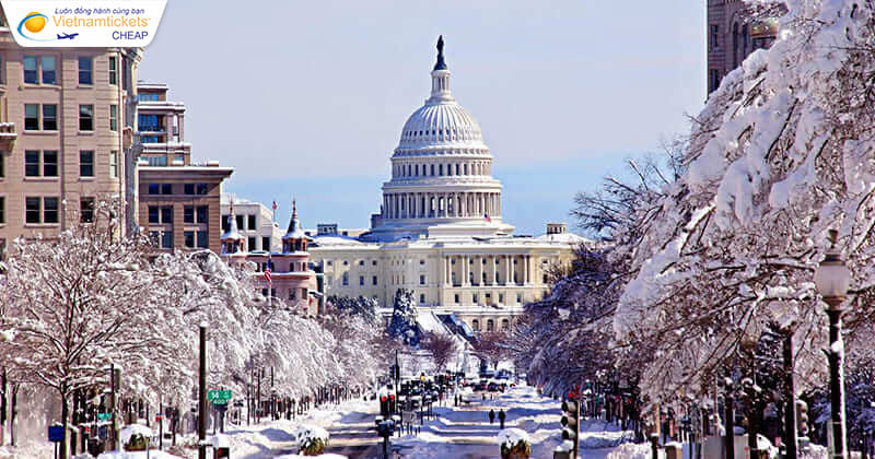 washington dc xinh đẹp vào mùa đông