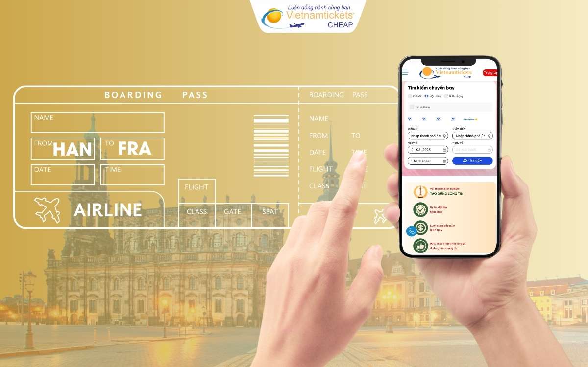 Đặt vé máy bay Hà Nội đi Đức sớm