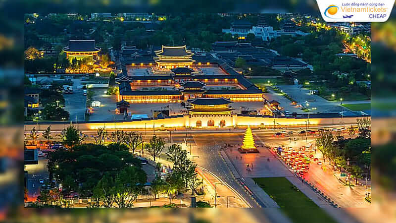 điểm tham quan soeul - cổng Gwanghwamun