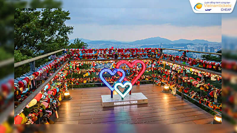 điểm tham quan tại seoul - công viên namsan