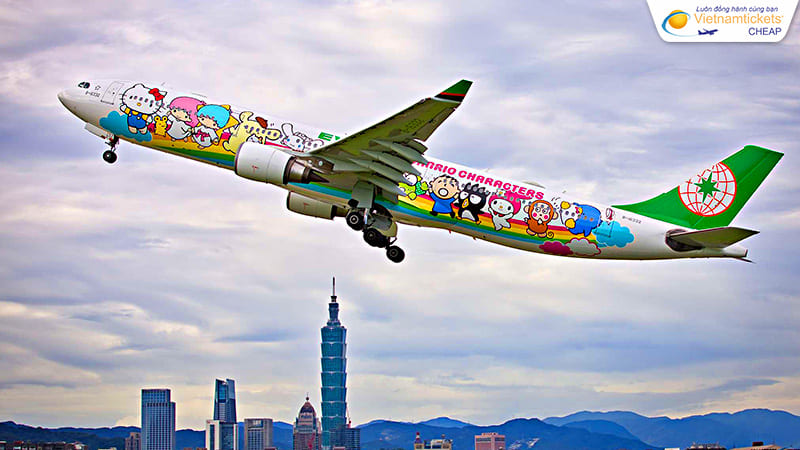 linh hoạt ngày bay khi đặt vé từ Mỹ về Việt Nam hãng Eva Air