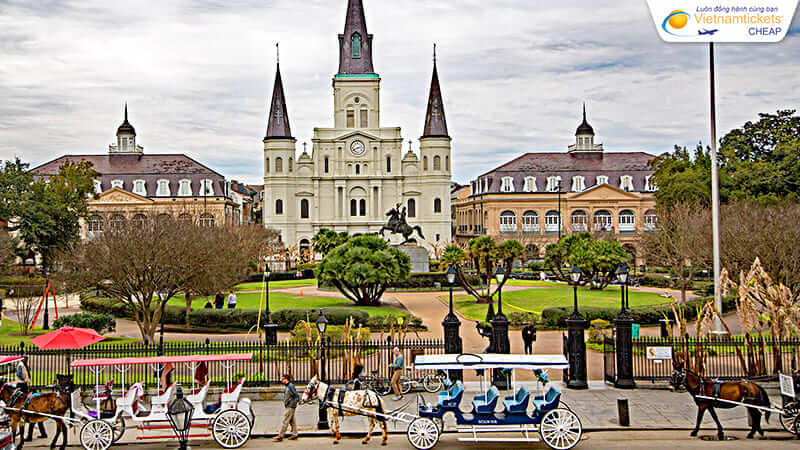 vé máy bay từ New Orleans về Hà Nội hãng Eva Air