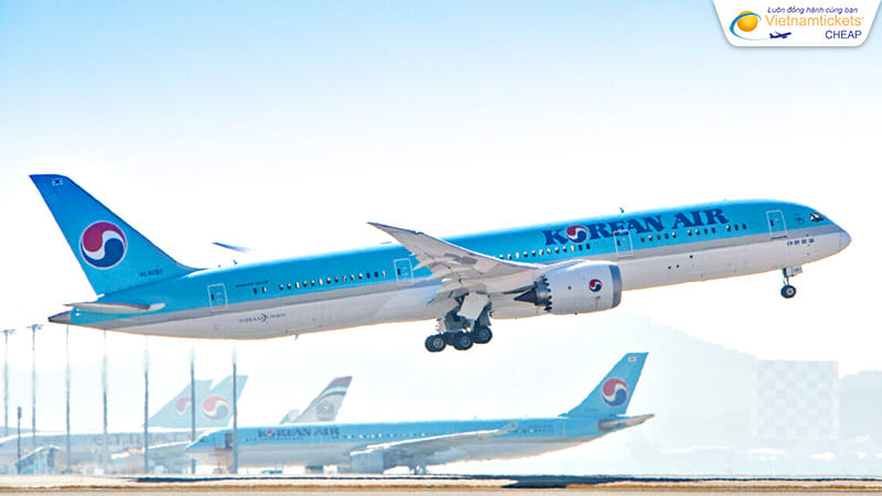 giá vé từ Mỹ về Việt Nam hãng Korean Air bay về Hà Nội