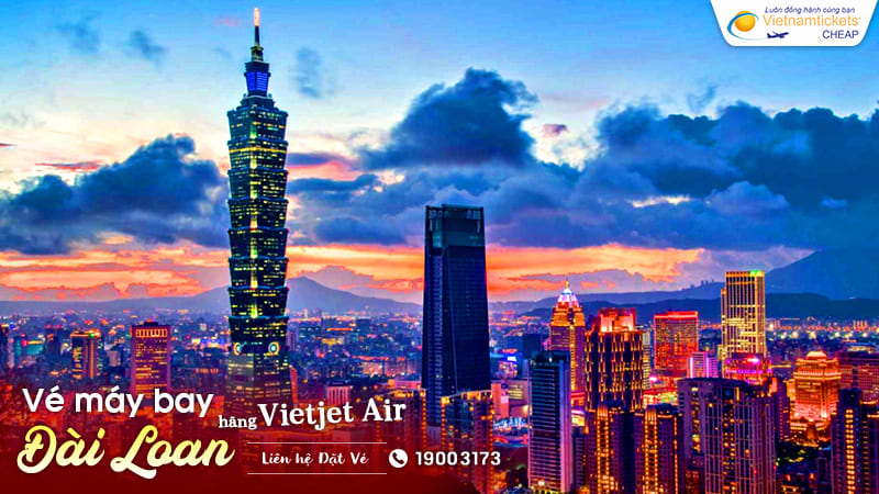 giá vé máy bay Vietjet đi Đài Loan siêu hấp dẫn