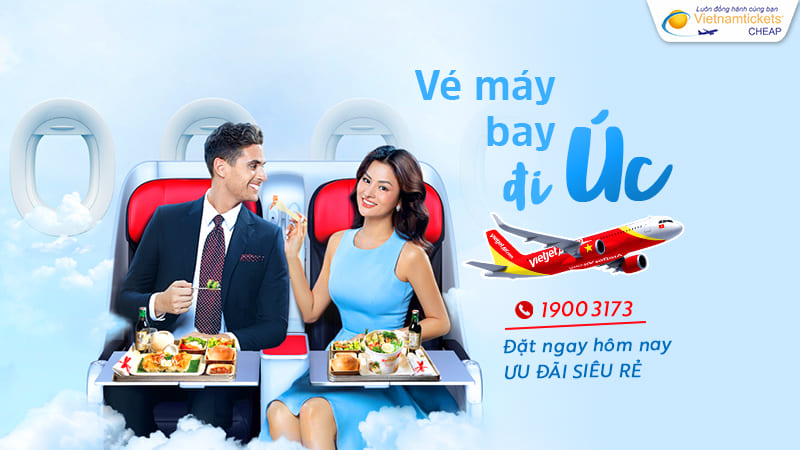 bí kíp đặt vé máy bay Vietjet đi Úc giá rẻ