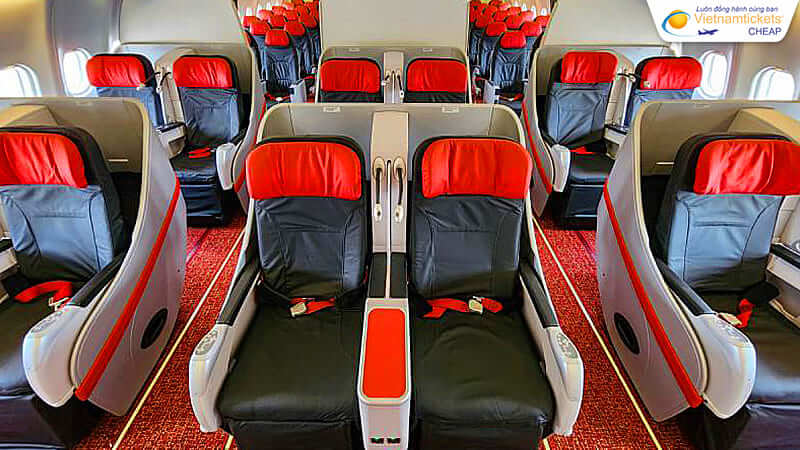 tiện nghi vé máy bay Vietjet đi Úc ghế SkyBoss
