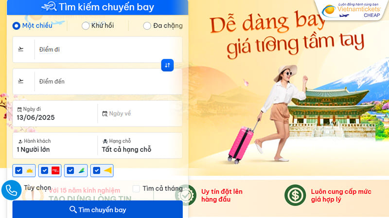 cách mua vé hãng Vietnam Airlines sang Pháp giá rẻ