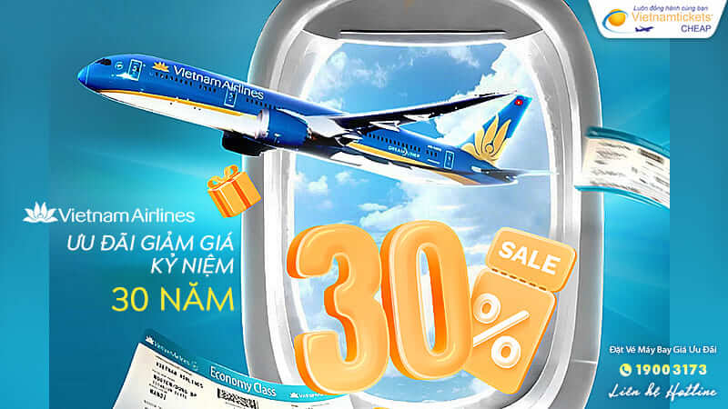 Vietnam Airlines tri ân vé máy bay nội địa