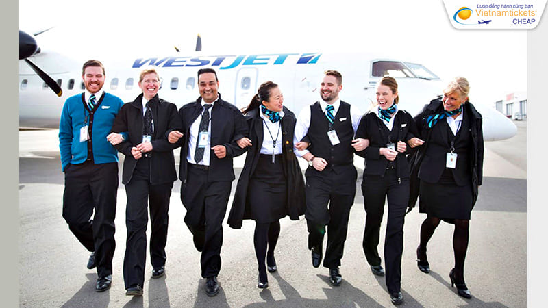 đội bay hiện đại và phi hành đoàn Westjet