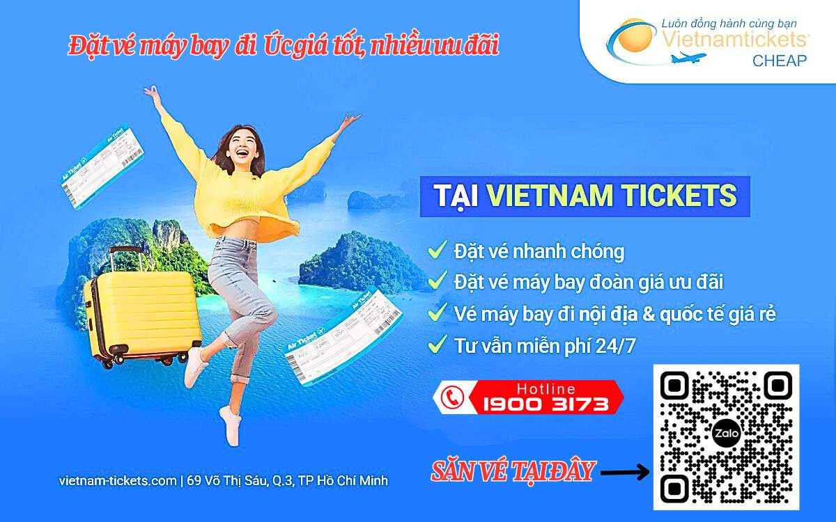 Đặt vé máy bay đi Úc giá tốt