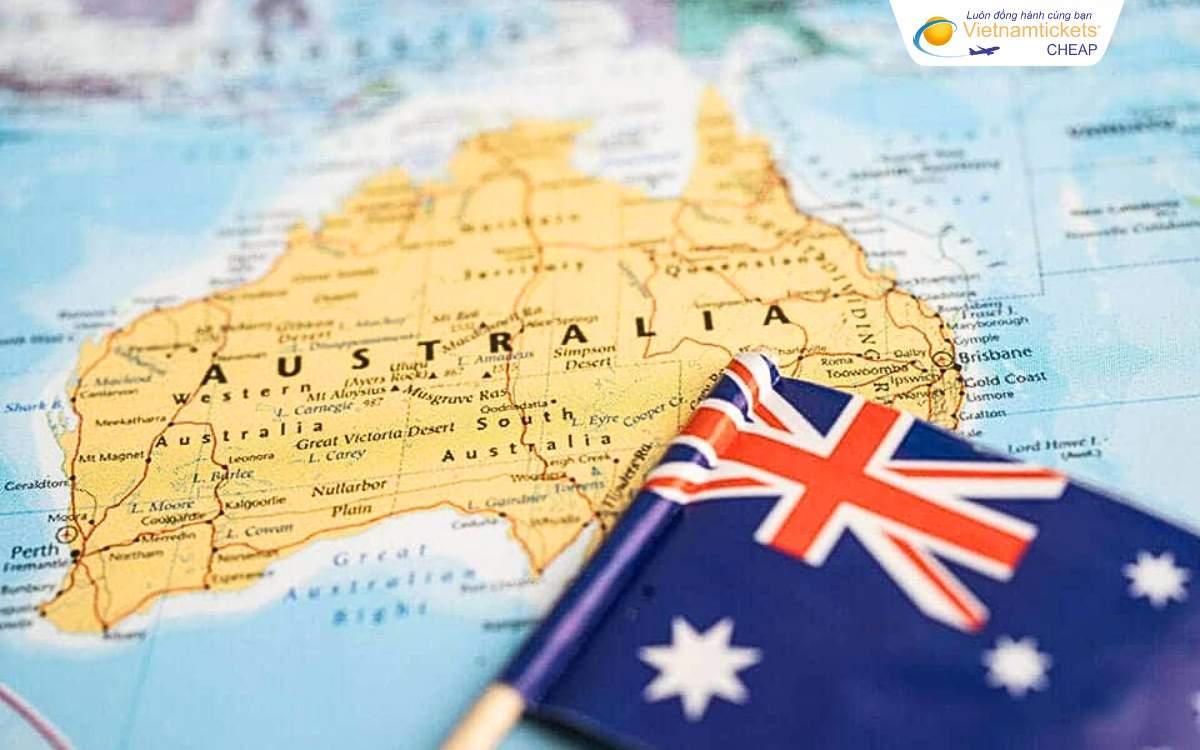 Vị trí địa lý của Australia
