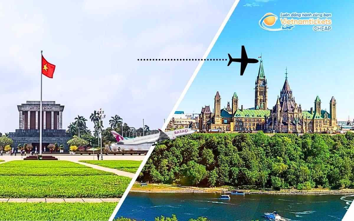 Chuyến bay từ Việt Nam sang Canada mất bao lâu?