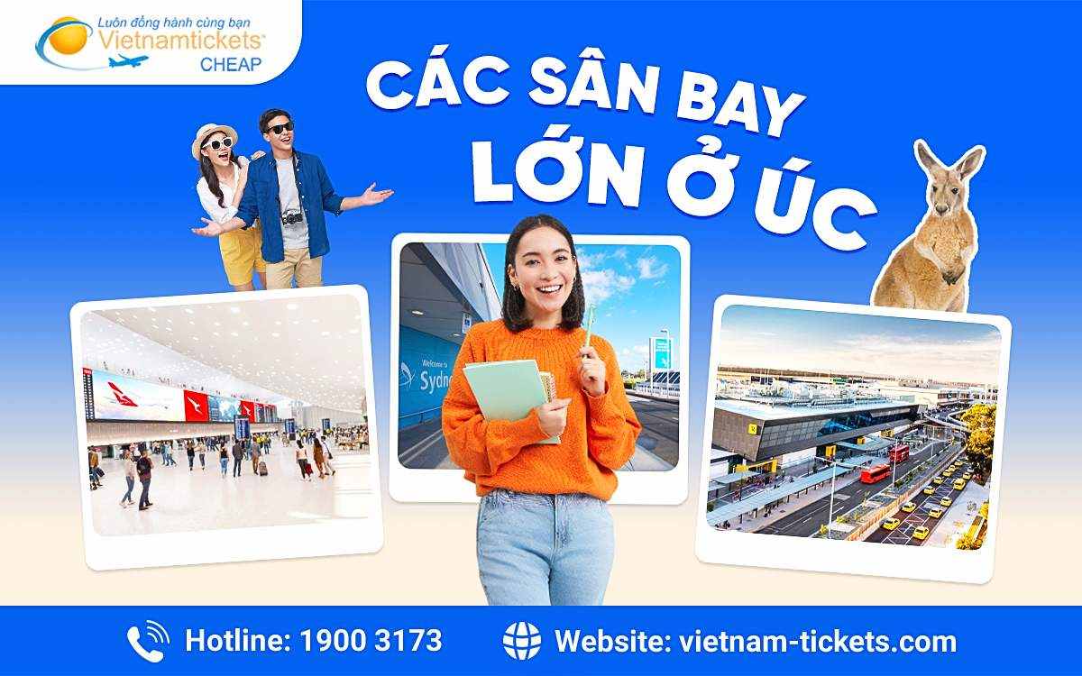 Các sân bay lớn ở Úc: Danh sách chi tiết và thông tin nổi bật 2025