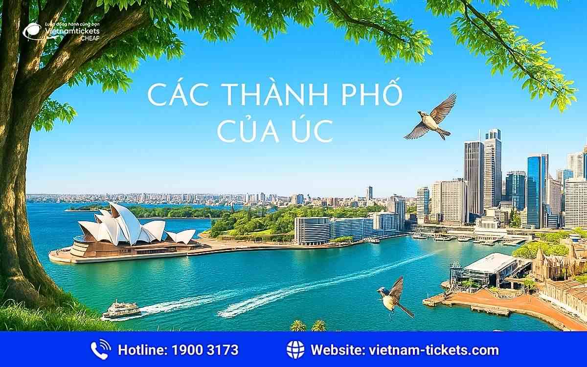 Tìm hiểu danh sách các thành phố của Úc chi tiết nhất