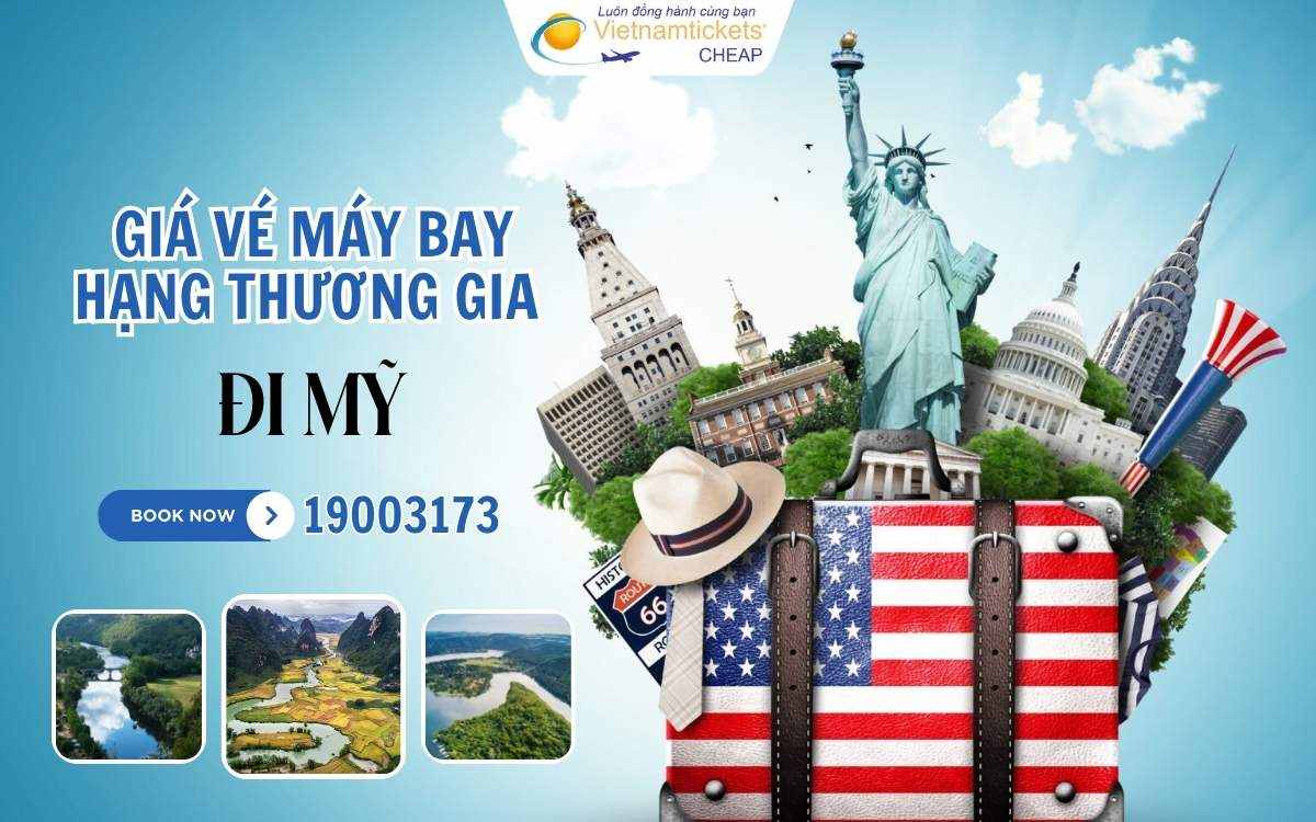 Vé máy bay đi mỹ hạng thương gia