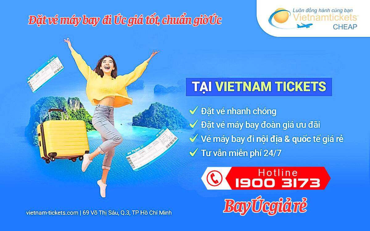 Đặt vé máy bay đi Úc giá tốt, chuẩn giờ Úc