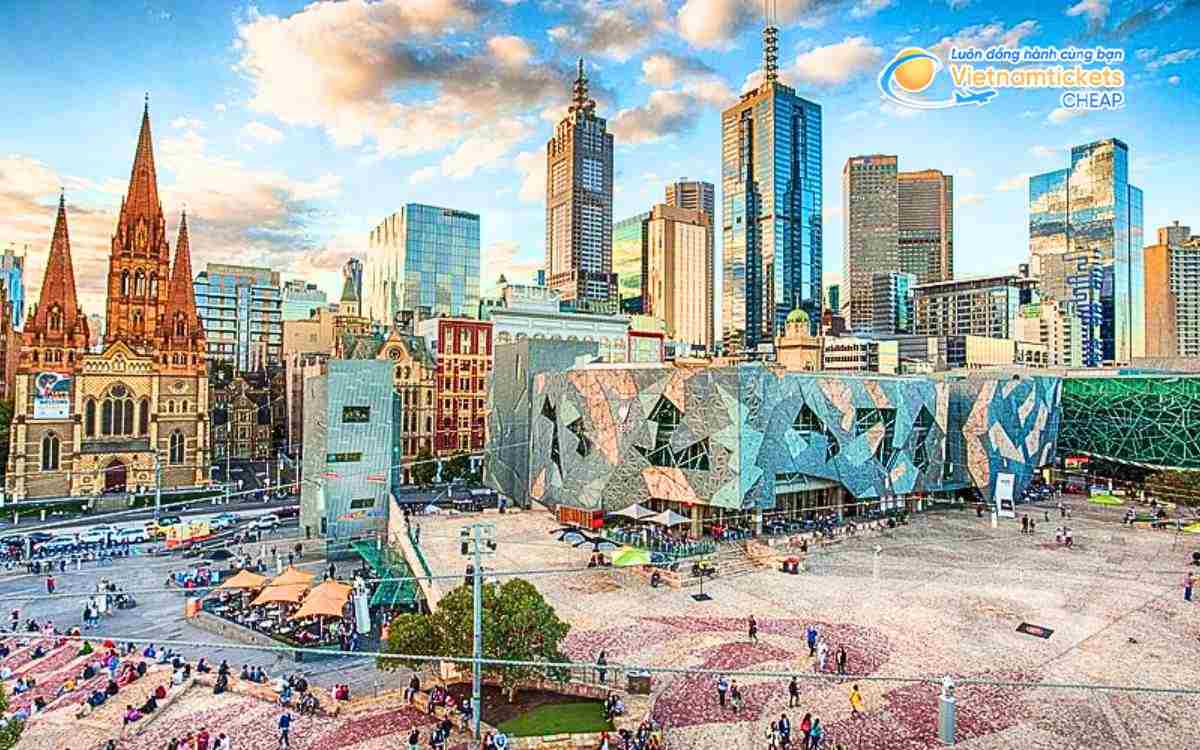 Quảng trường Federation Square nằm ở đâu?