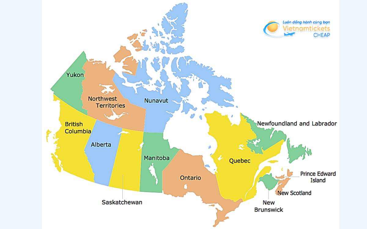 Tỉnh bang Ontario Canada trong hệ thống h&agrave;nh ch&iacute;nh