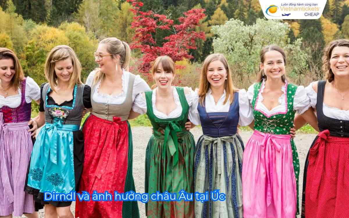 Dirndl và ảnh hưởng châu Âu tại Úc