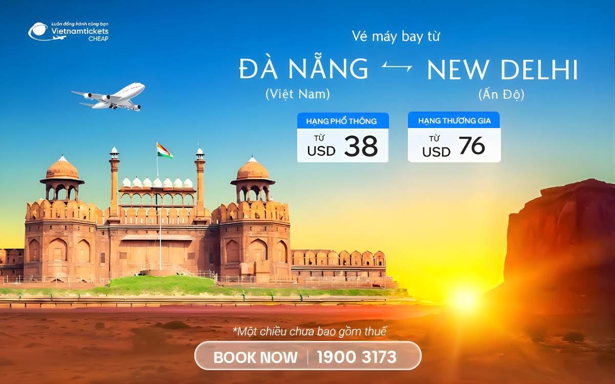 Vé Máy Bay Đà Nẵng đi New Delhi