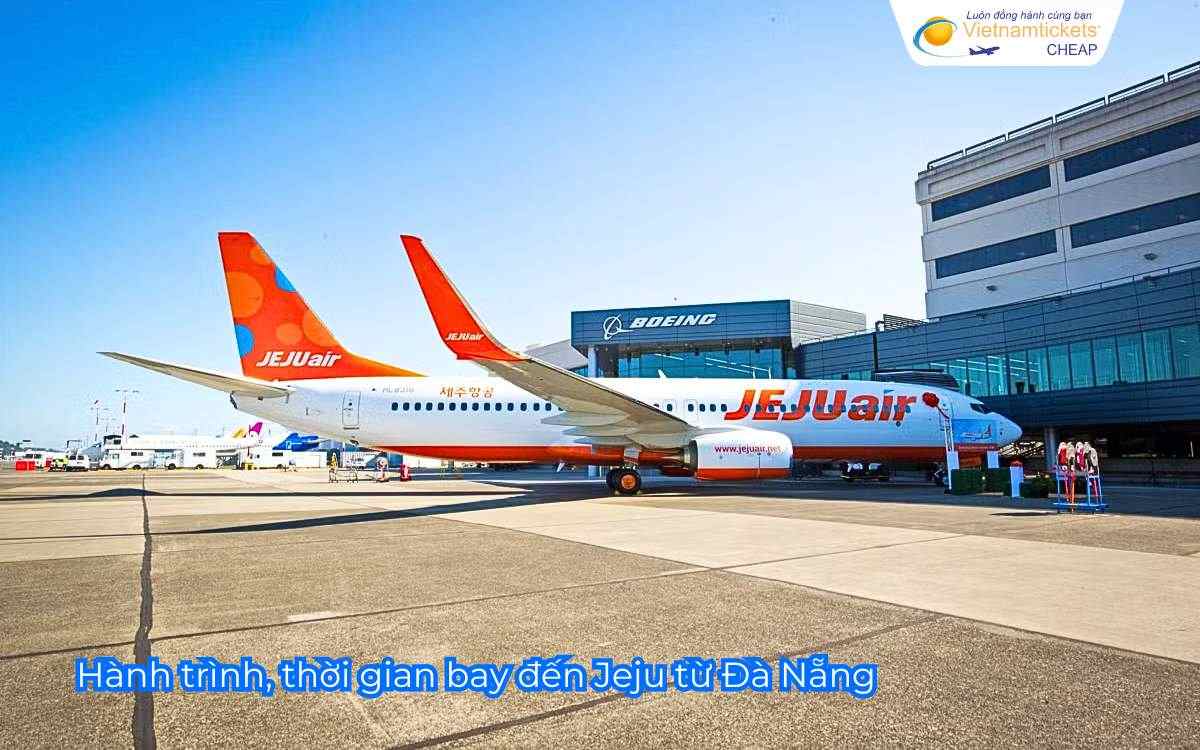Hành trình, thời gian bay đến Jeju từ Đà Nẵng
