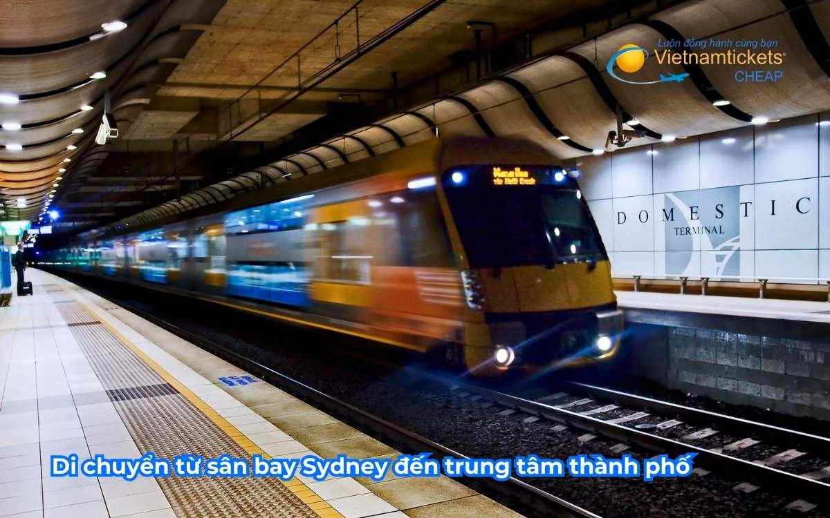 Di chuyển từ sân bay Sydney đến trung tâm thành phố