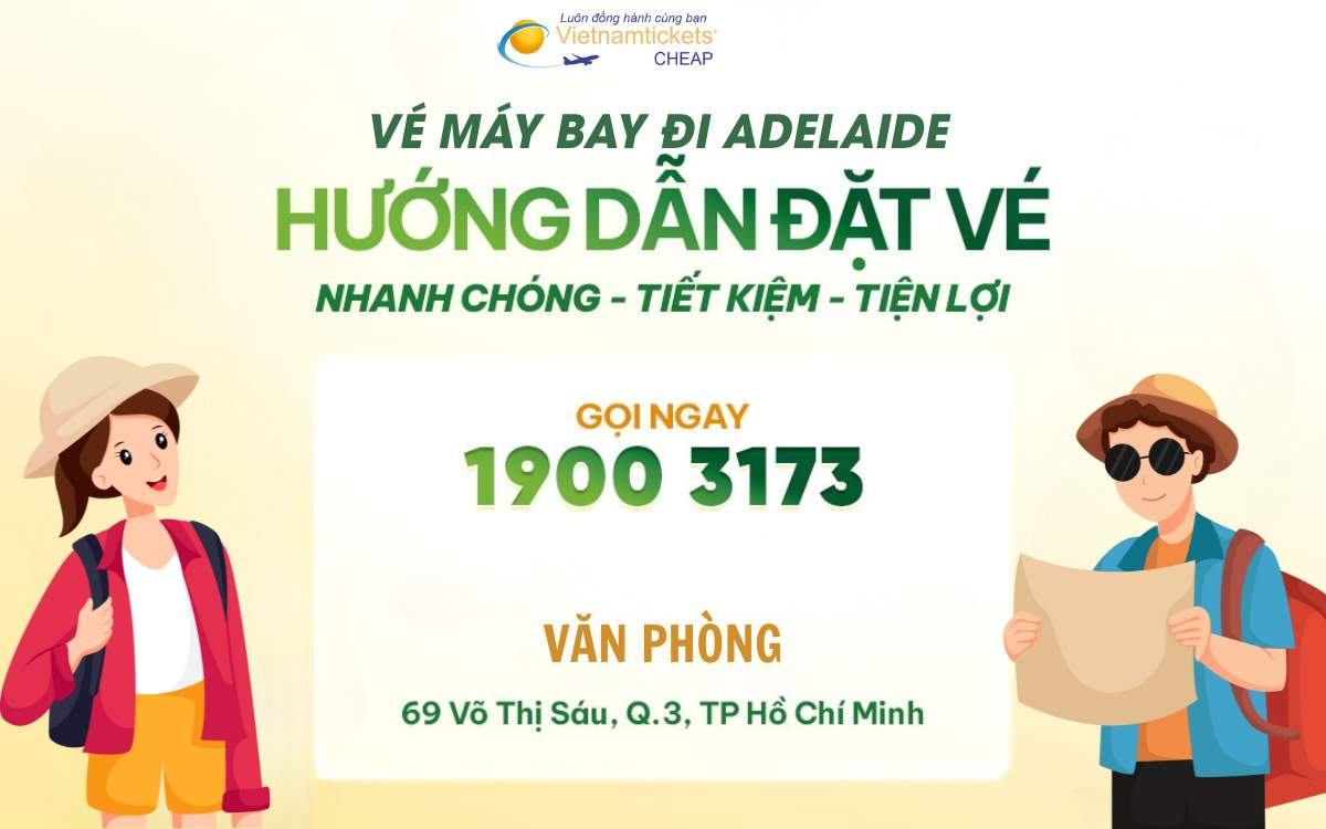 Mua vé máy bay đi Adelaide uy tín